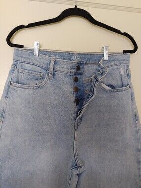 ana 99% Cotton High Rise Vintage Cut Straight Light Blue Women’s Jeans - Size 10